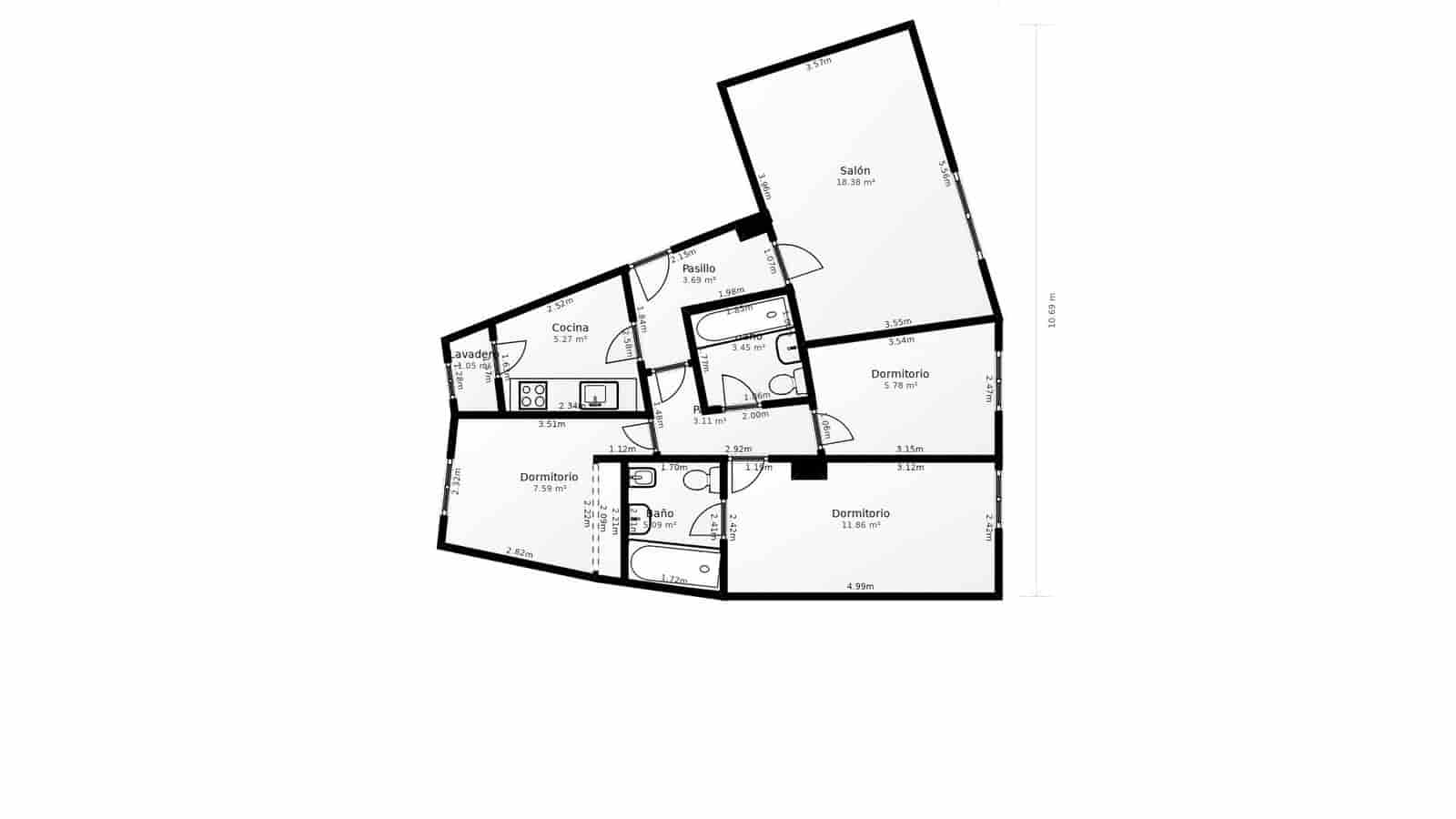 3 camera da letto Appartamento in vendita in Siviglia citta con piscina garage - 285.000 € (Rif: 10166722)