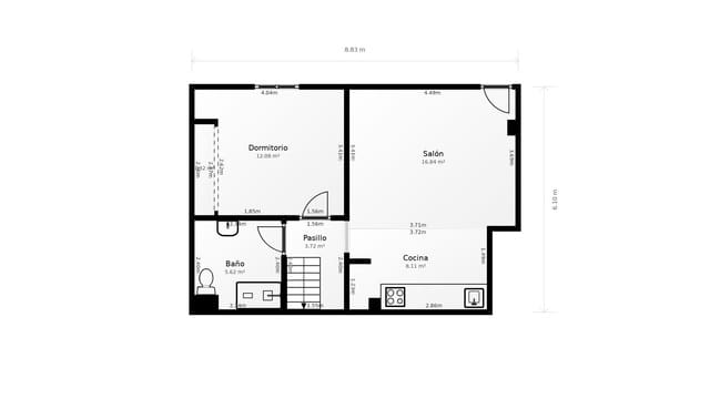 5 sypialnia Mieszkanie na sprzedaż w Miasto Sewilla - 495 000 € (Ref: 9470378)