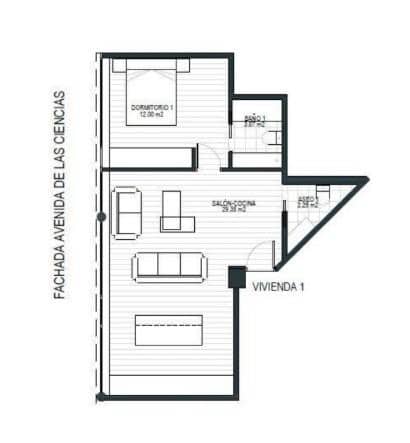 1 bedroom Flat for sale in Colores, Entreparques, Seville city with pool - € 195,000 (Ref: 9815856)