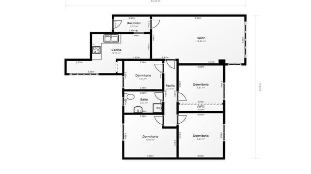 4 slaapkamer Flat te koop in Nervión, Sevilla stad - € 318.000 (Ref: 9990737)