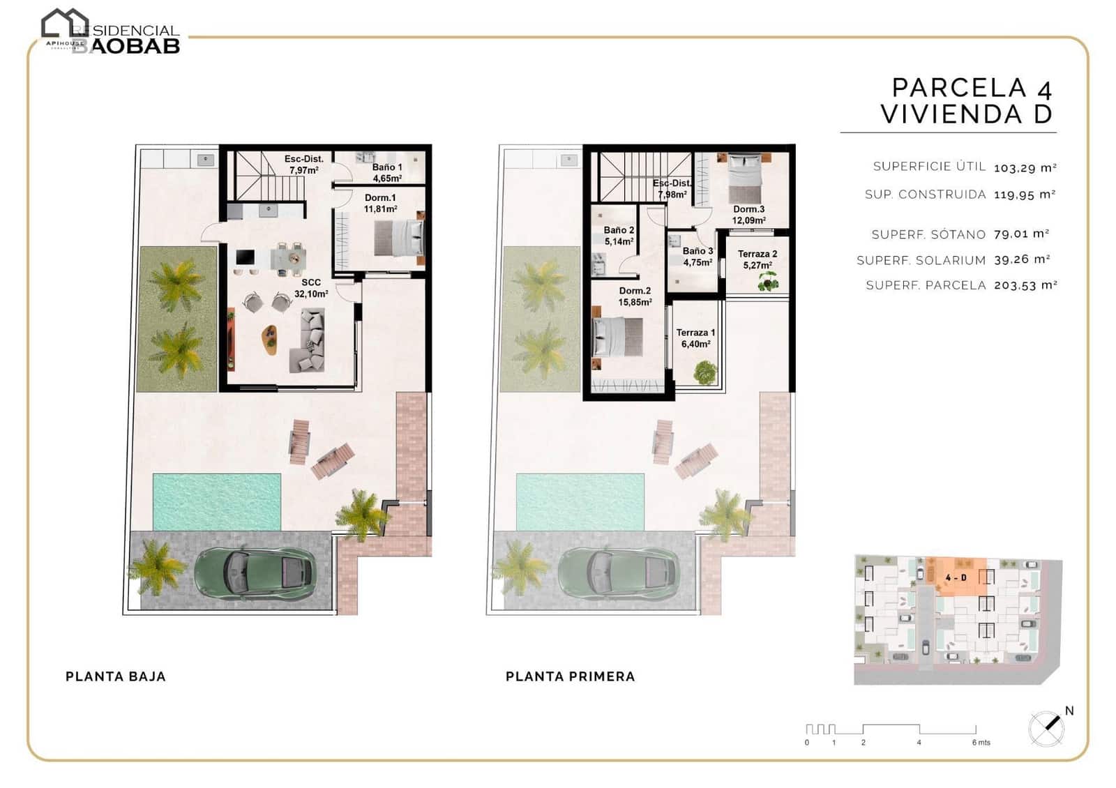 3 soveværelse Rækkehus til salg i Benijofar med garage - € 460.000 (Ref: 9506858)