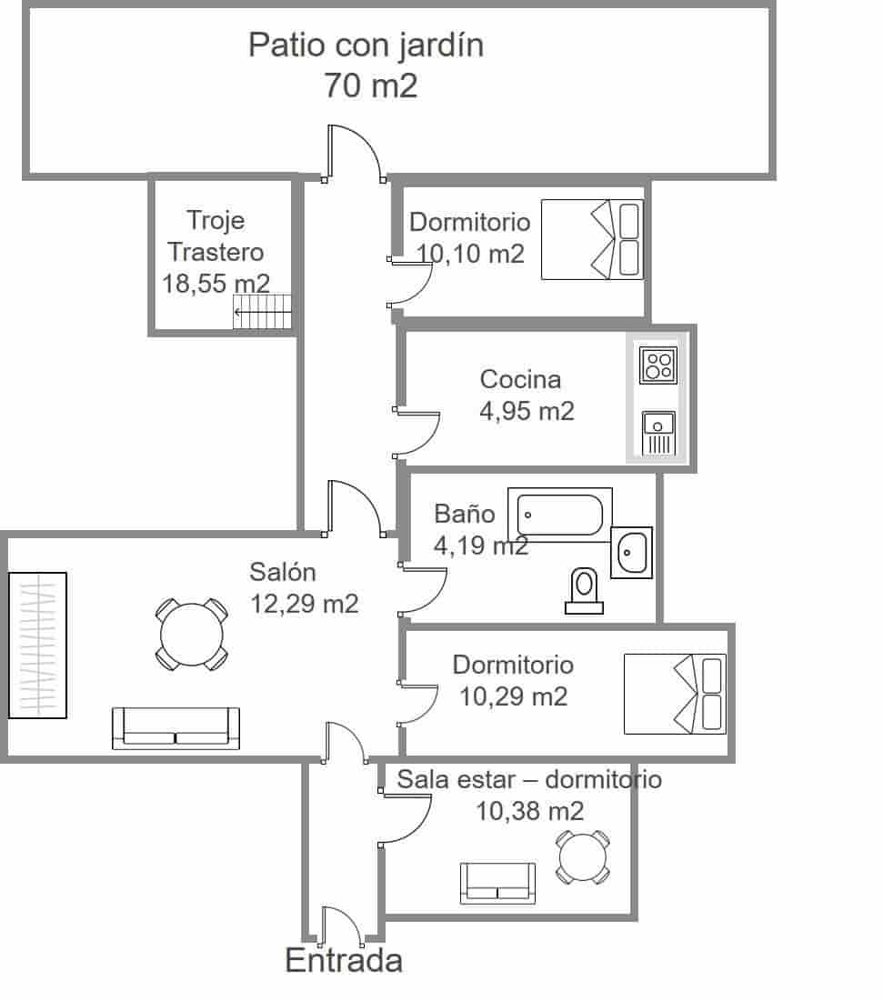 3 Zimmer Haus zu verkaufen in Lucillos - 71.000 € (Ref: 9506877)