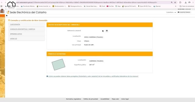 Bauplatz zu verkaufen in Carmena - 24.999 € (Ref: 9851962)