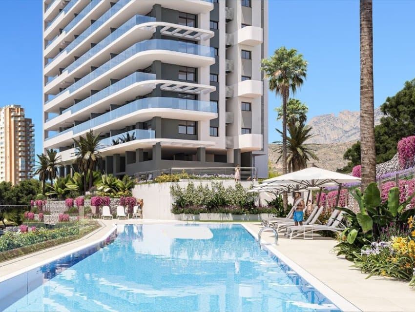 2 sovrum Strandlägenhet till salu i Benidorm med pool garage - 497 000 € (Ref: 9597135)