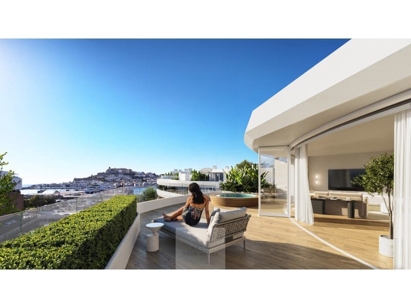 2 slaapkamer Flat te koop in Ibiza dorp met zwembad garage - € 1.180.000 (Ref: 9344953)