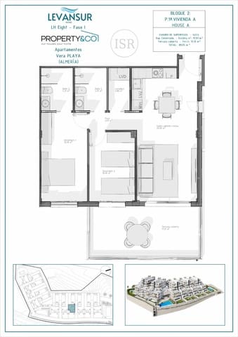 2 quarto Apartamento para venda em Puerto Vera - Las Salinas, Vera com piscina - 215 000 € (Ref: 9048884)