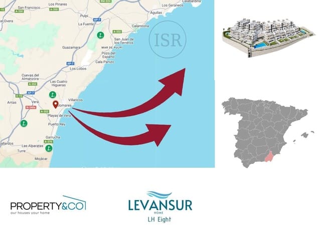 2 quarto Apartamento para venda em Puerto Vera - Las Salinas, Vera com piscina - 215 000 € (Ref: 9048884)