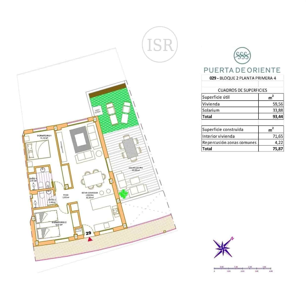 Apartamento de 3 habitaciones en Vera en venta con piscina - 265.000 € (Ref: 9102960)
