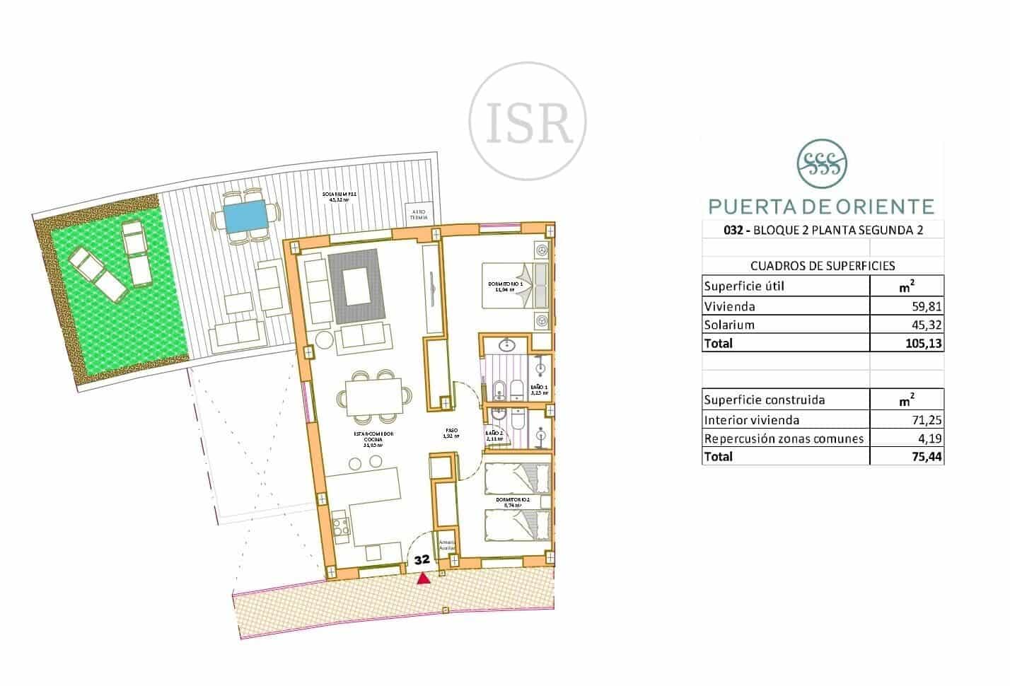 Apartamento de 3 habitaciones en Vera en venta con piscina - 265.000 € (Ref: 9102960)