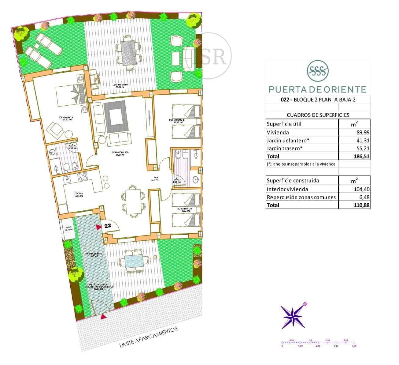 Apartamento de 3 habitaciones en Vera en venta con piscina - 265.000 € (Ref: 9102960)