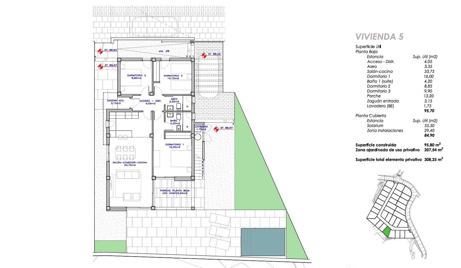 3 bedroom Villa for sale in Vera with pool - € 341,000 (Ref: 9433606)