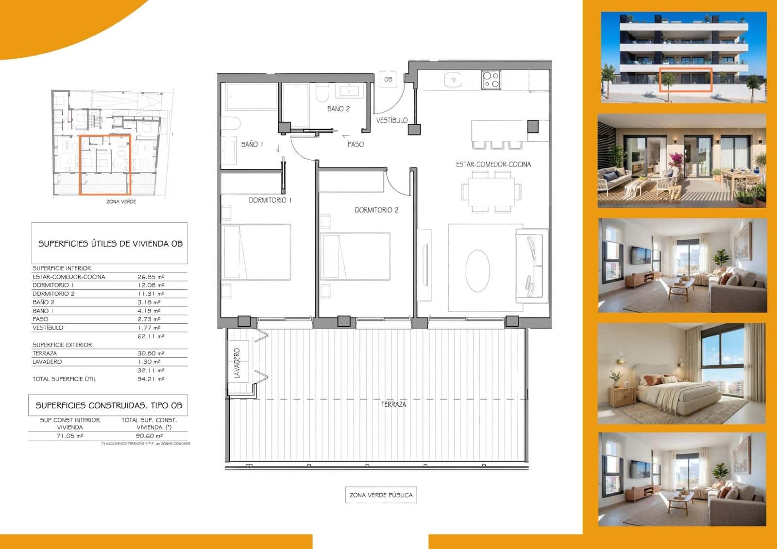 2 chambre Appartement à vendre à Benijofar avec piscine garage - 284 900 € (Ref: 10011120)
