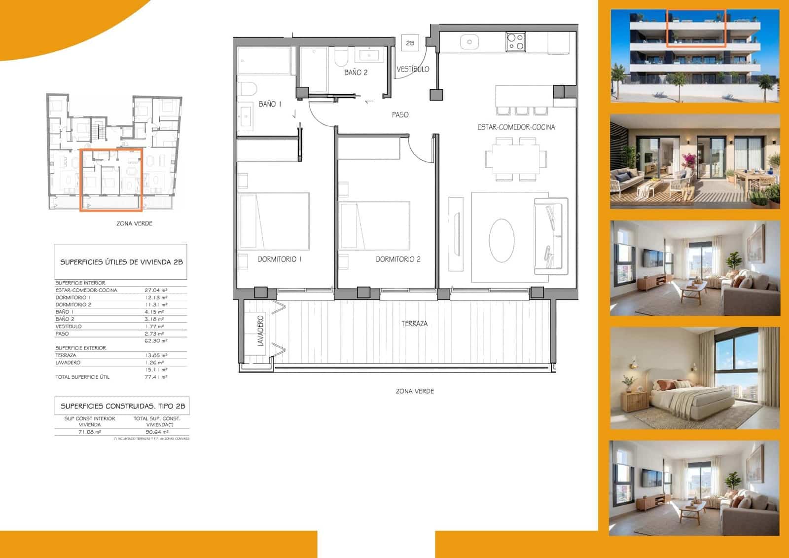 2 chambre Penthouse à vendre à Benijofar avec piscine garage - 284 900 € (Ref: 10011121)