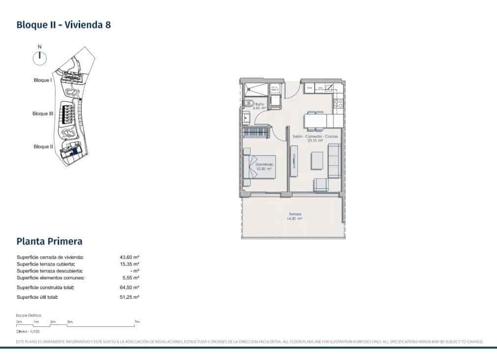 1 soveværelse Lejlighed til salg i Finestrat med swimmingpool garage - € 289.000 (Ref: 10015198)