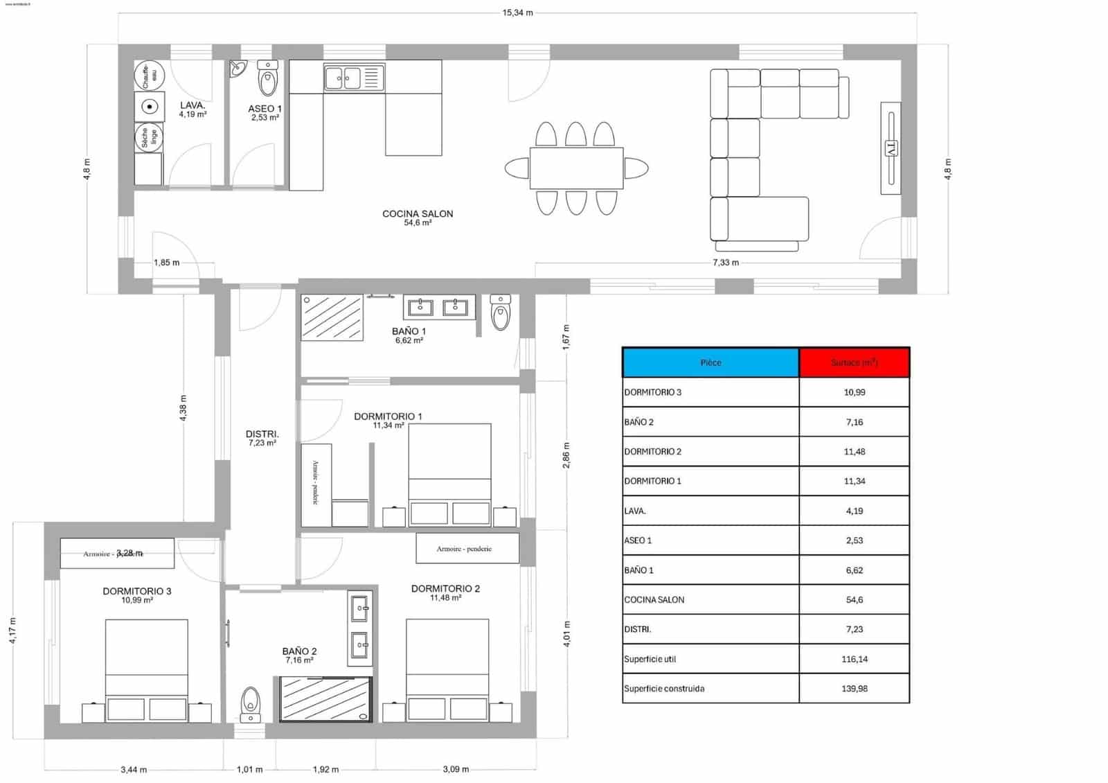 3 Zimmer Villa zu verkaufen in Pinoso mit Pool - 434.950 € (Ref: 10015202)