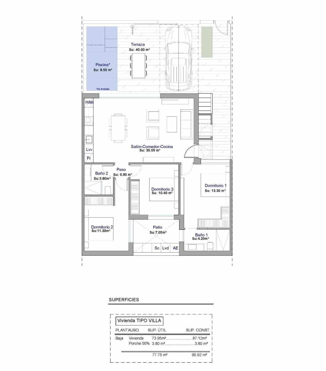 3 slaapkamer Finca/Landhuis te koop in Condado de Alhama met zwembad garage - € 325.000 (Ref: 10018954)