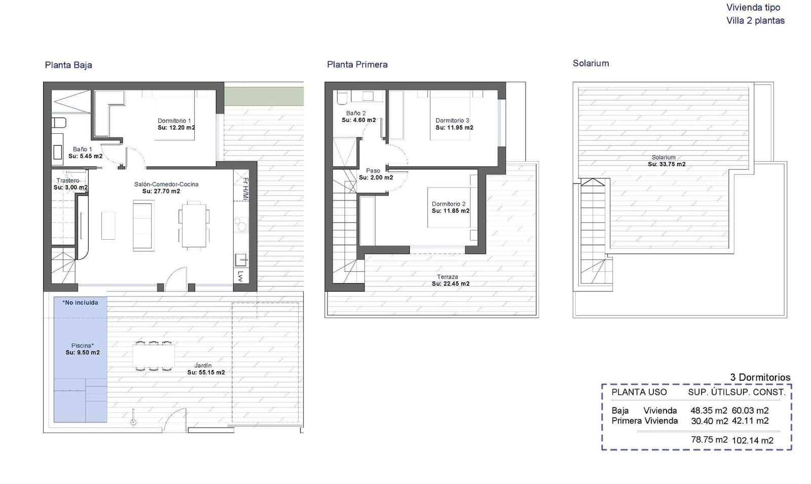3 bedroom Villa for sale in Condado de Alhama with pool garage - € 375,000 (Ref: 10018957)