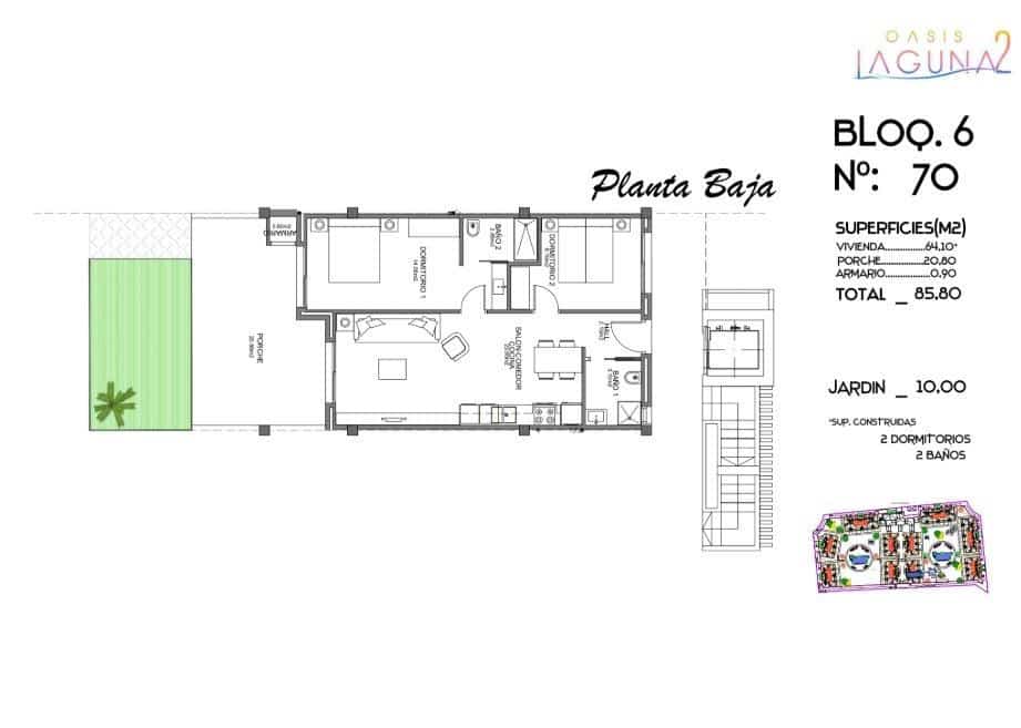 2 camera da letto Appartamento in vendita in Guardamar del Segura con piscina garage - 227.000 € (Rif: 10026958)