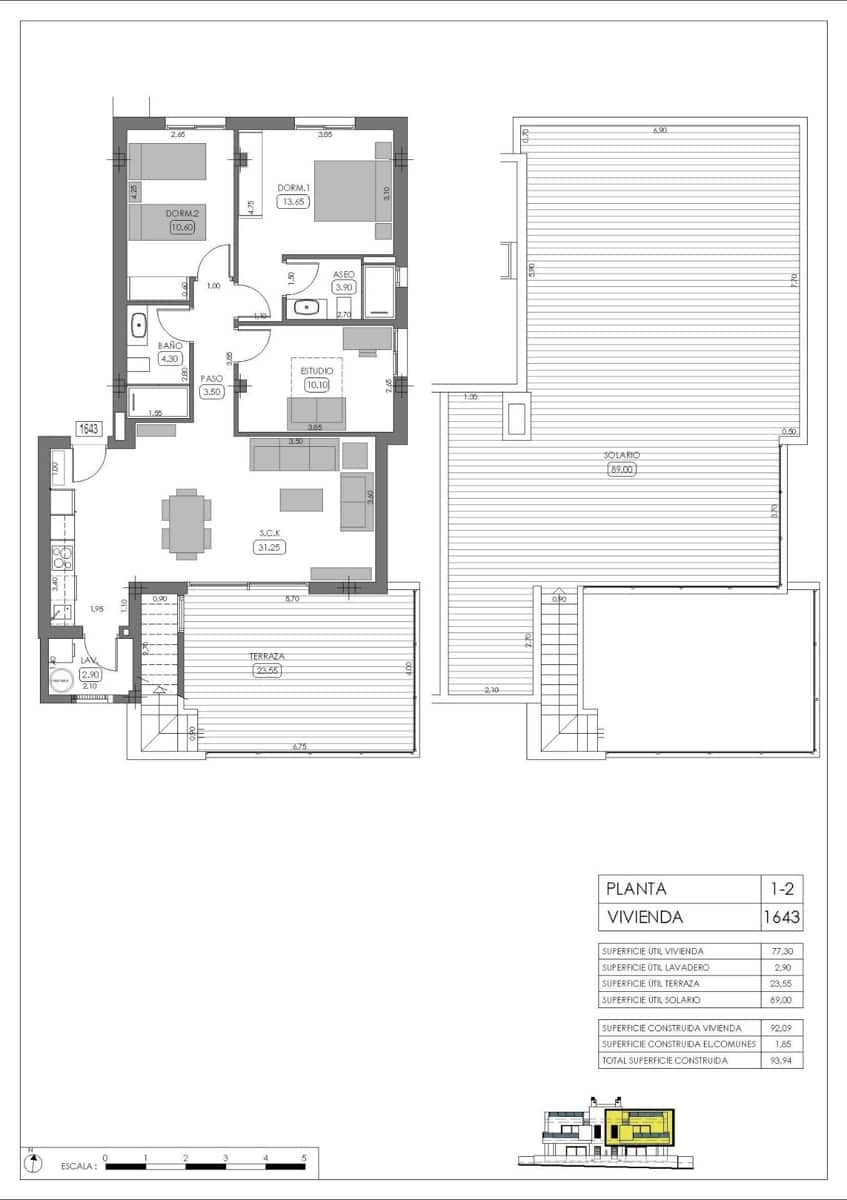 3 makuuhuone Huoneisto myytävänä paikassa Algorfa mukana uima-altaan - 365 000 € (Ref: 10033582)