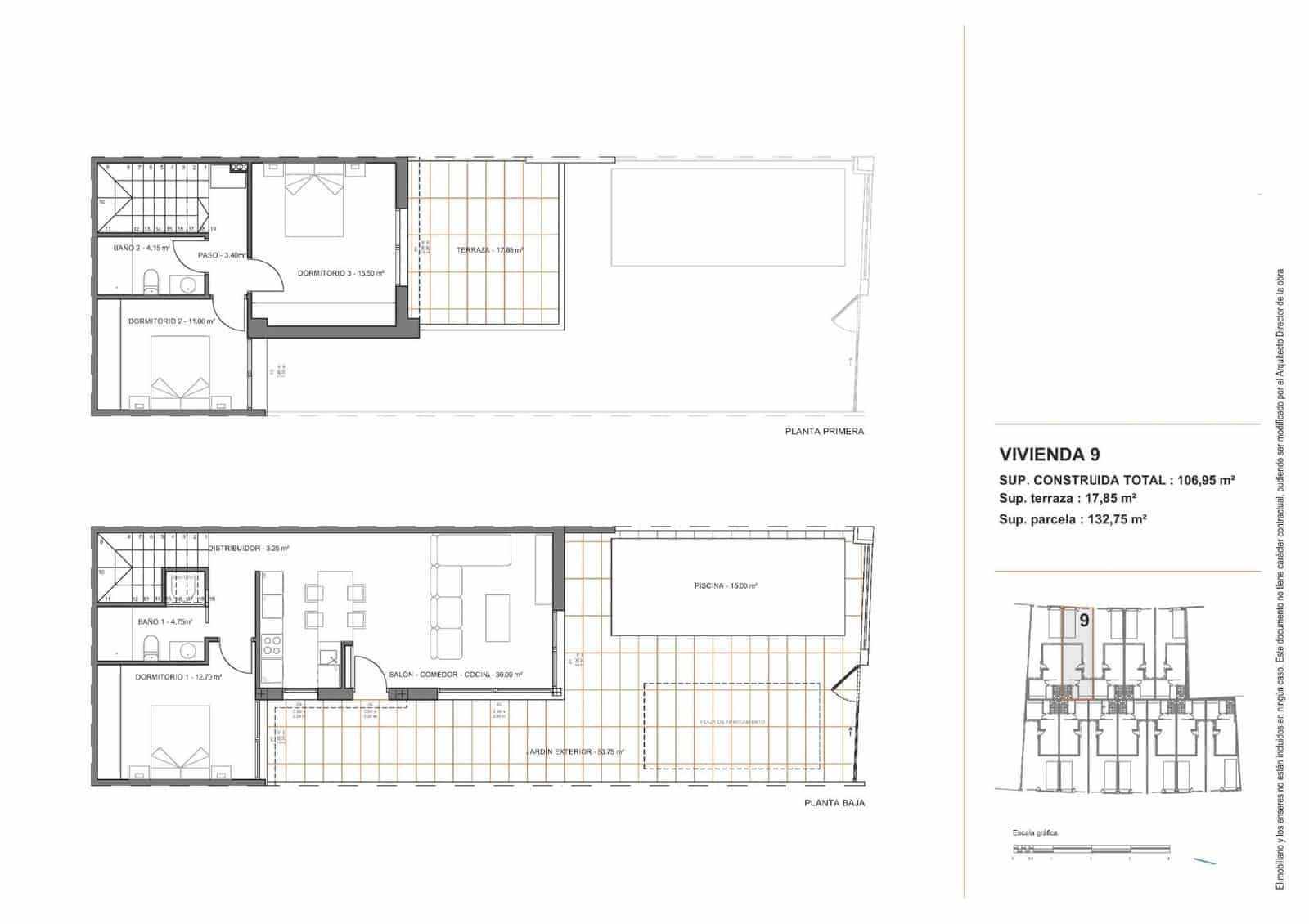 Chalet de 3 habitaciones en Santiago de la Ribera en venta con piscina garaje - 409.900 € (Ref: 10058148)