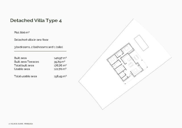 3 soveværelse Villa til salg i Penàguila med garage - € 456.000 (Ref: 10058154)
