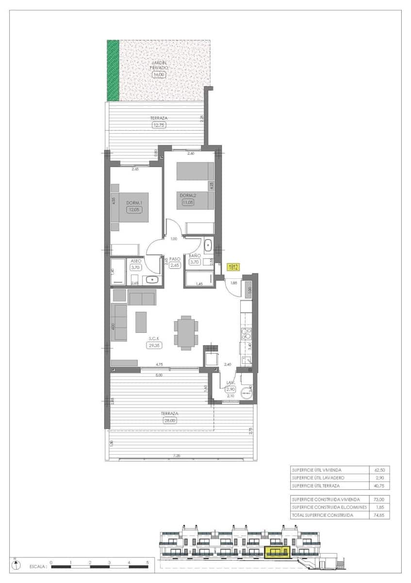 2 slaapkamer Appartement te koop in Algorfa met zwembad garage - € 299.000 (Ref: 10067300)