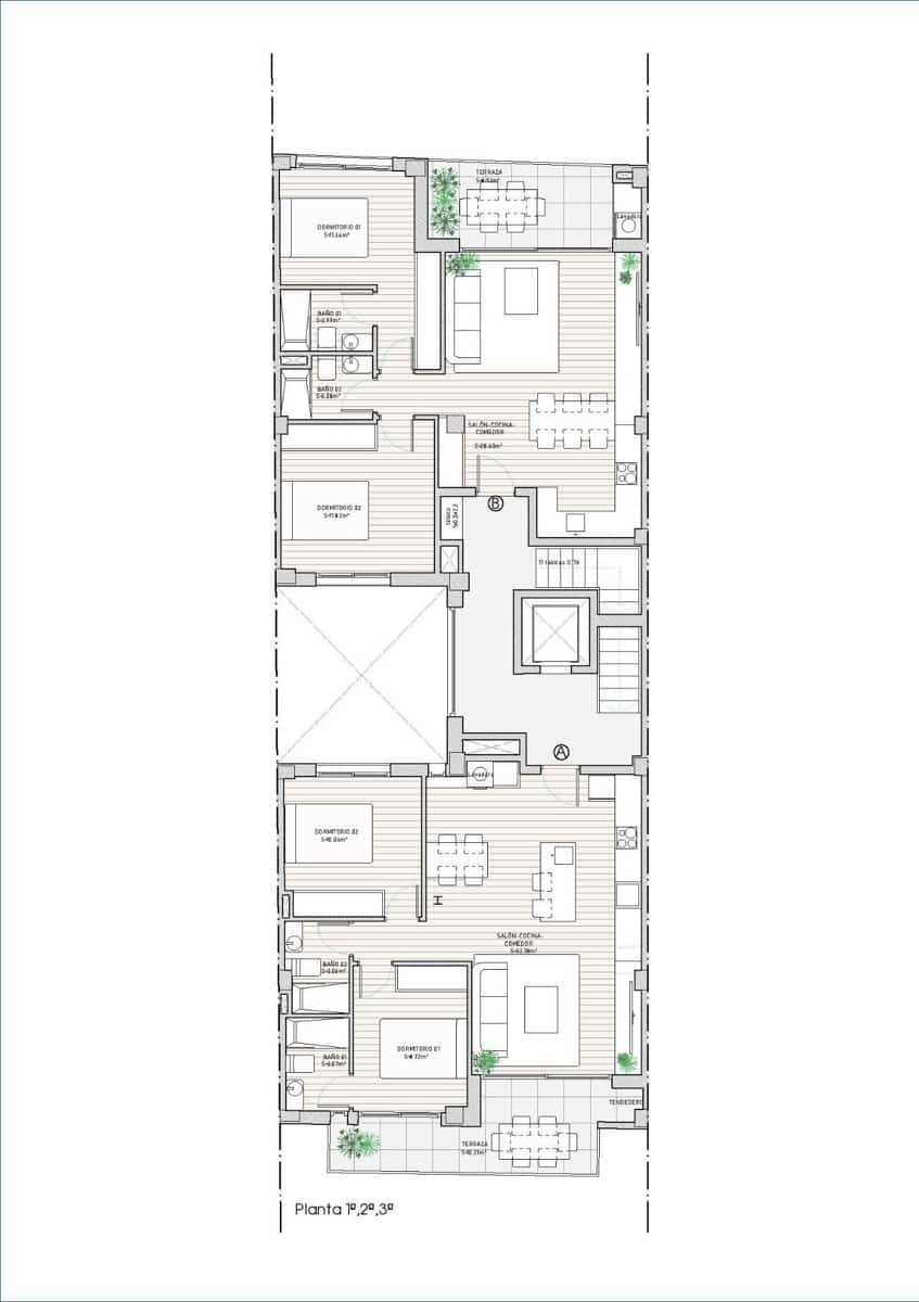 2 soveværelse Lejlighed til salg i Guardamar del Segura - € 349.000 (Ref: 10099805)