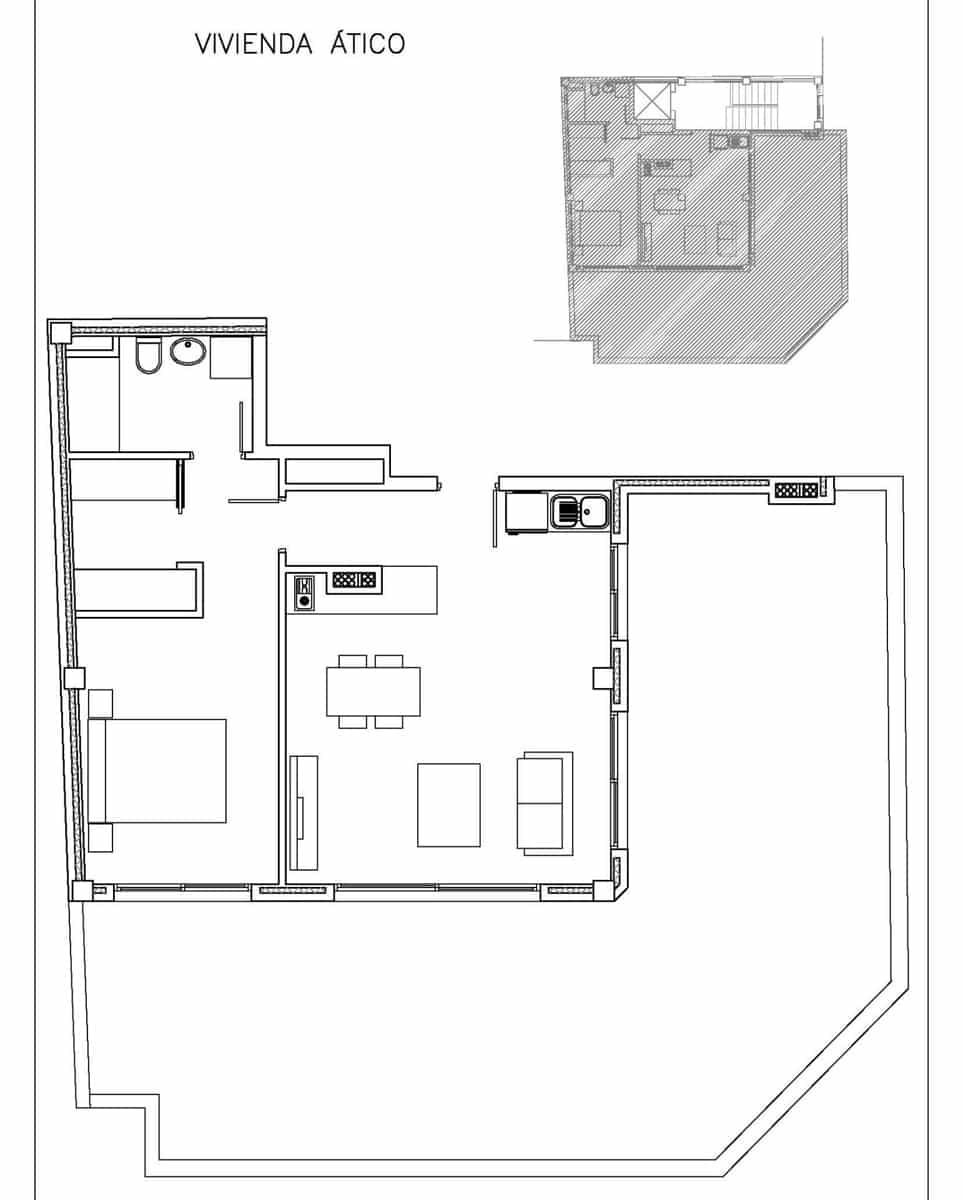 1 slaapkamer Penthouse te koop in Guardamar del Segura met zwembad - € 339.500 (Ref: 10101941)