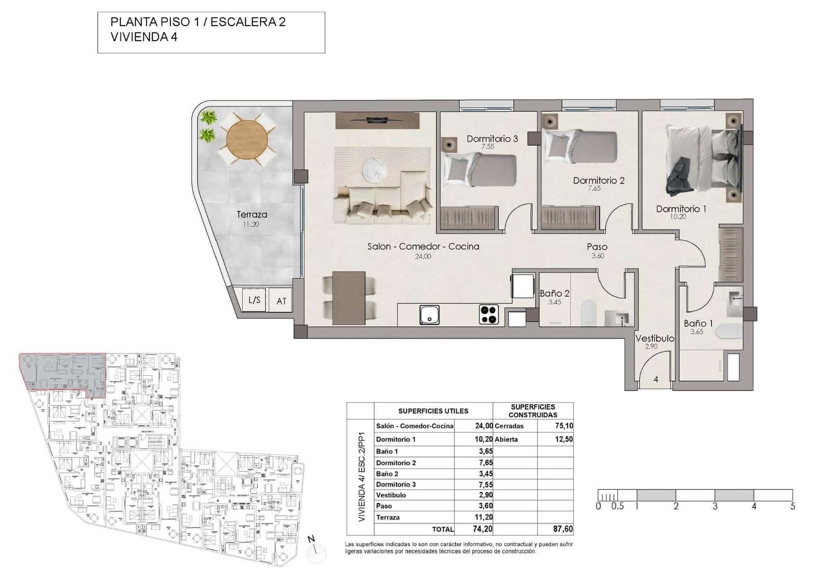 3 soverom Leilighet til salgs i Santa Pola med svømmebasseng garasje - € 315 000 (Ref: 10141850)
