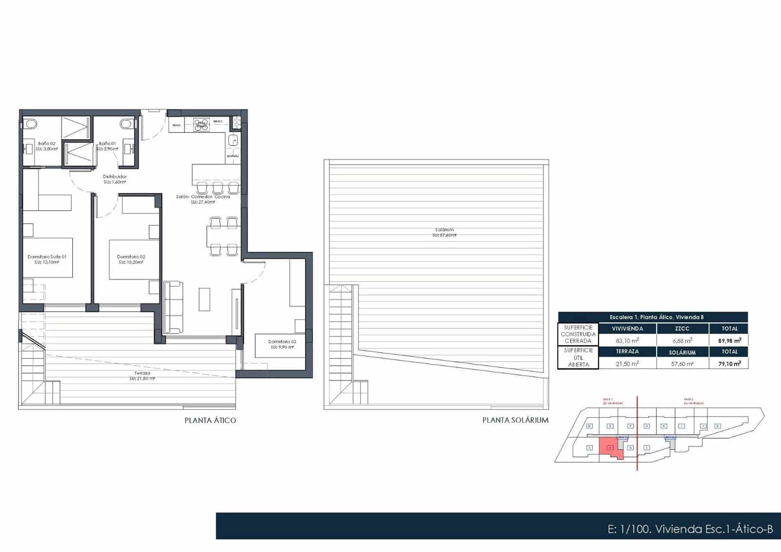 3 soveværelse Penthouse til salg i Formentera del Segura med swimmingpool garage - € 360.000 (Ref: 10176955)