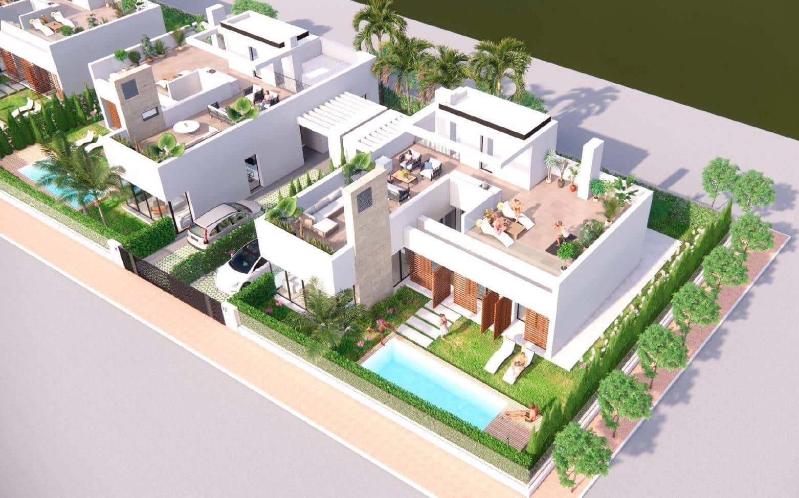3 sypialnia Willa na sprzedaż w Torre-Pacheco z basenem garażem - 869 900 € (Ref: 7839031)