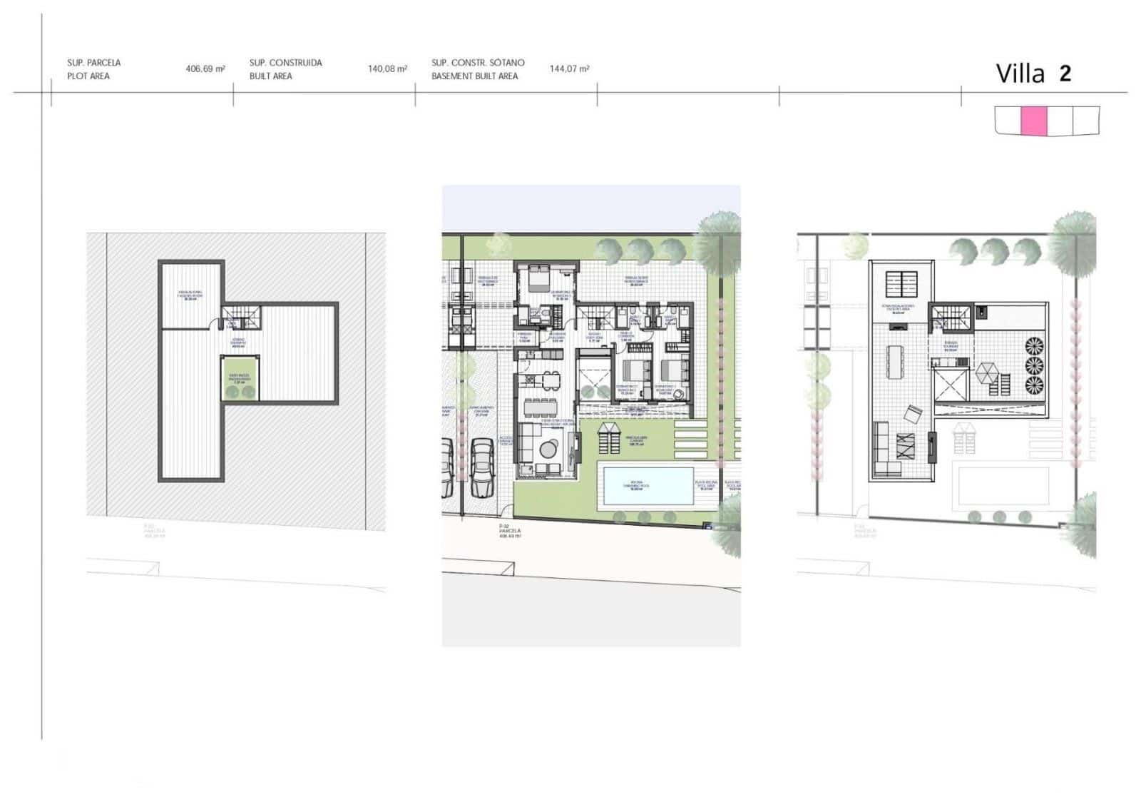 3 sypialnia Willa na sprzedaż w Torre-Pacheco z basenem garażem - 869 900 € (Ref: 7839031)