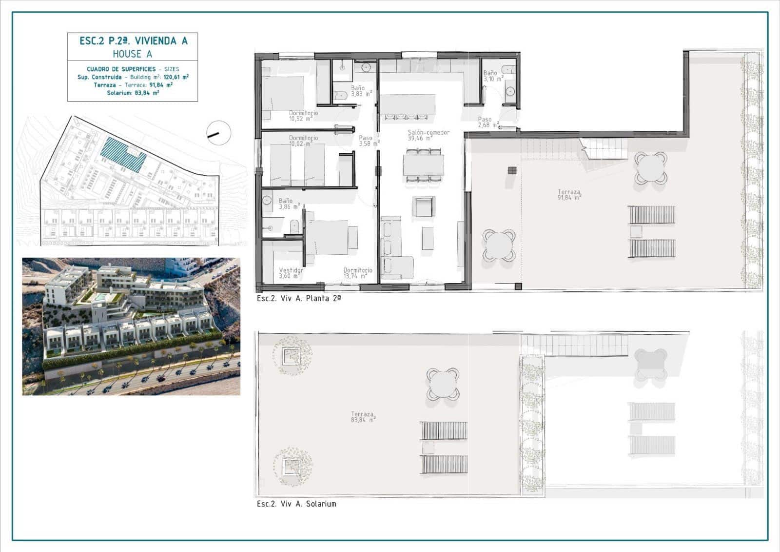 2 chambre Penthouse à vendre à Aguilas avec piscine garage - 297 000 € (Ref: 7893716)