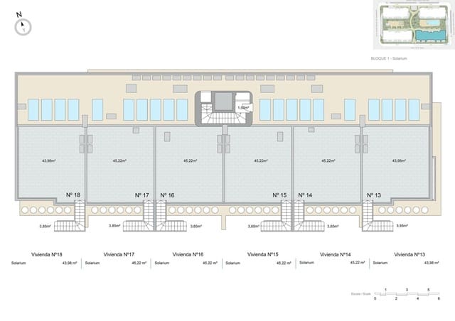 2 soveværelse Penthouse til salg i Pilar de la Horadada ciudad, Pilar de la Horadada med swimmingpool garage - € 299.000 (Ref: 8360284)