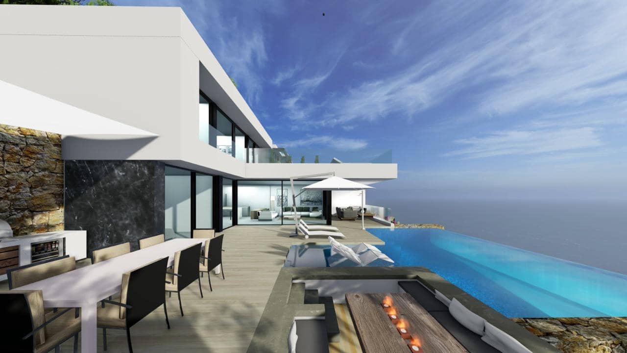 4 soveværelse Villa til salg i Calpe / Calp med swimmingpool - € 1.550.000 (Ref: 8360550)