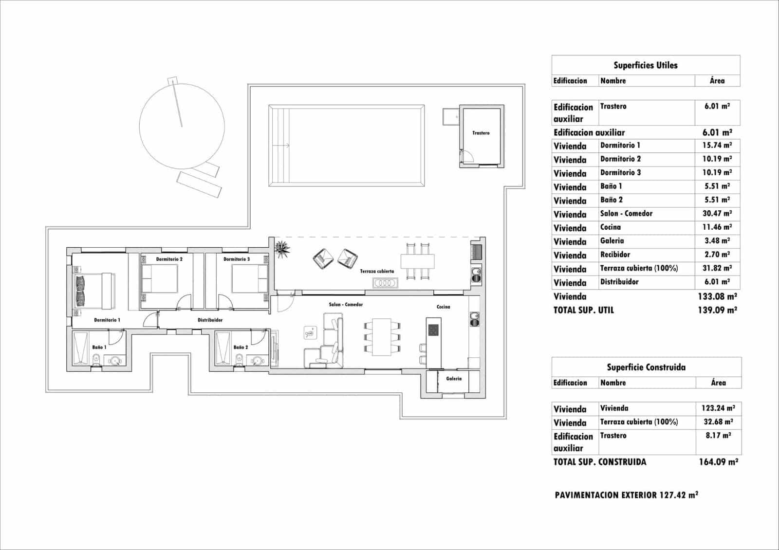 3 slaapkamer Villa te koop in Aspe met zwembad garage - € 403.500 (Ref: 9002303)