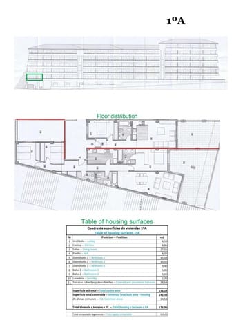 3 soverom Leilighet til salgs i Relleu med svømmebasseng garasje - € 239 000 (Ref: 9820070)