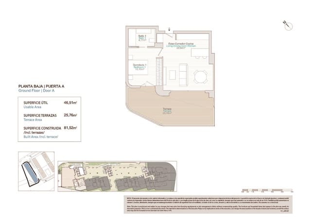 1 soveværelse Lejlighed til salg i Platja Vila Joiosa - Platja de Torres, La Villajoyosa / Vila Joiosa med swimmingpool garage - € 285.000 (Ref: 9820077)