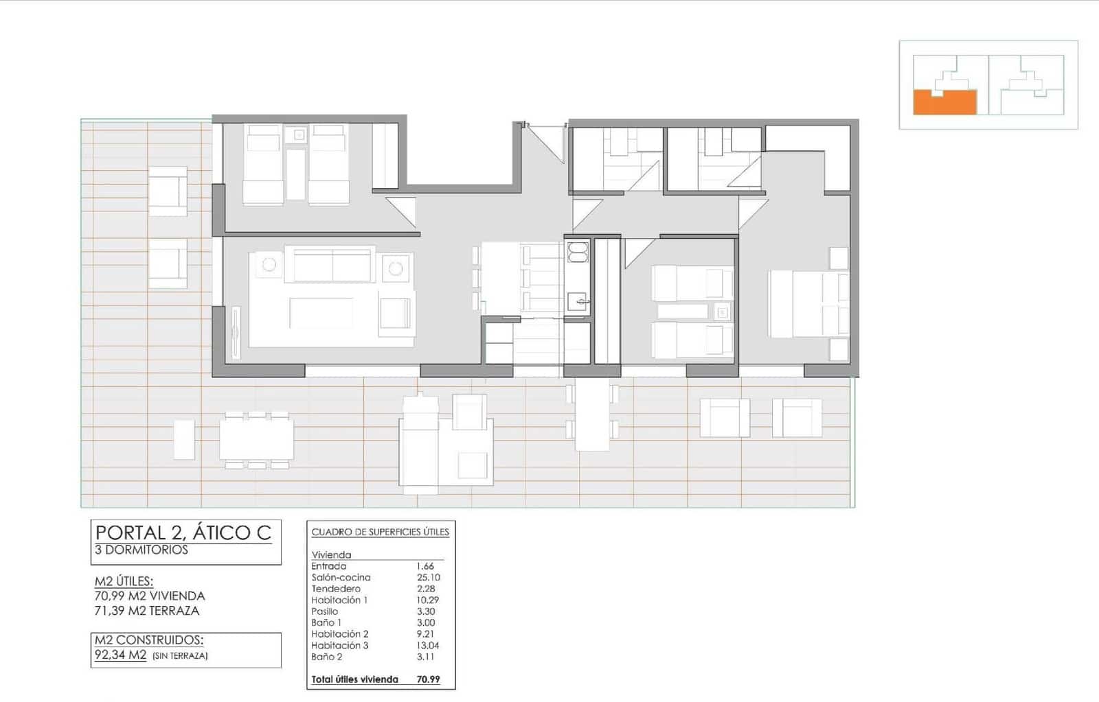 3 Zimmer Penthouse zu verkaufen in Javea / Xabia mit Pool Garage - 525.000 € (Ref: 9820136)