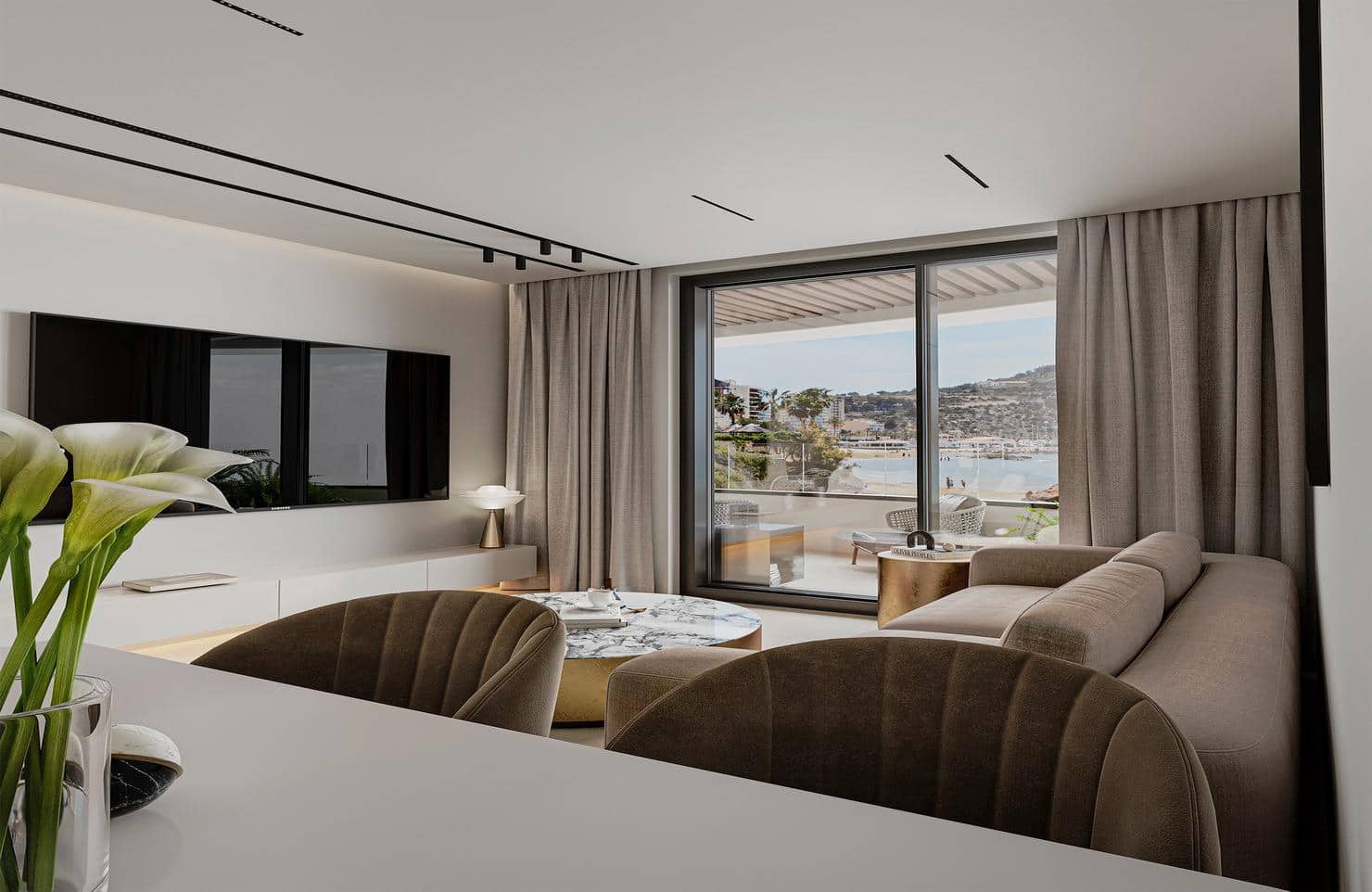 3 Zimmer Apartment zu verkaufen in Calpe / Calp mit Pool Garage - 676.000 € (Ref: 9820158)