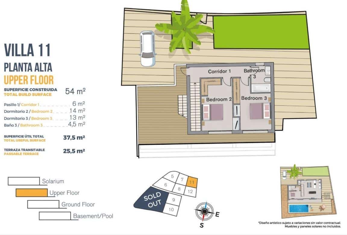 3 soveværelse Villa til salg i Finestrat med swimmingpool garage - € 920.000 (Ref: 9820171)