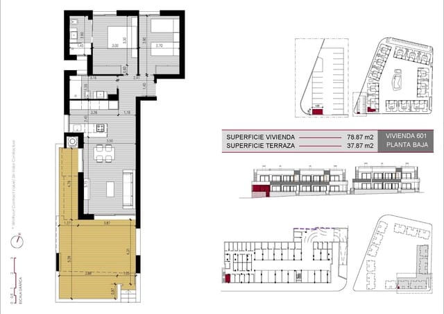 2 soveværelse Lejlighed til salg i Ciudad Quesada, Rojales med swimmingpool garage - € 322.000 (Ref: 9981890)