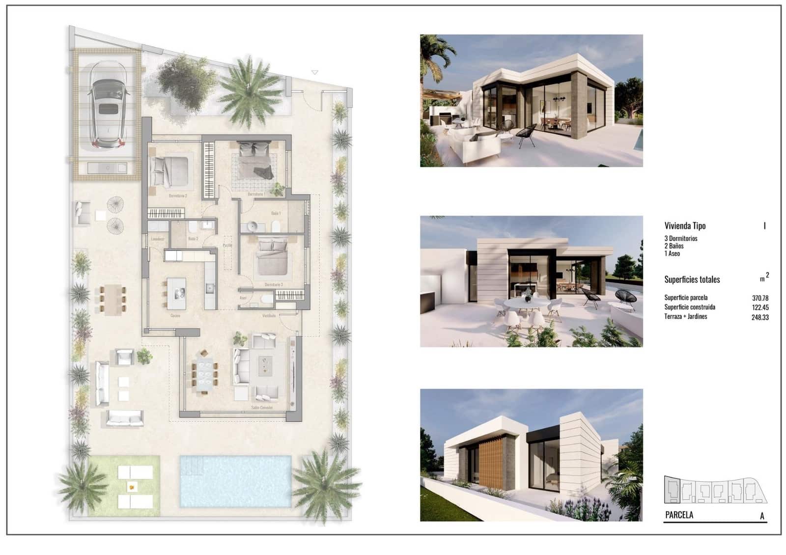 3 soverom Villa til salgs i Pilar de la Horadada med svømmebasseng garasje - € 586 000 (Ref: 9981899)