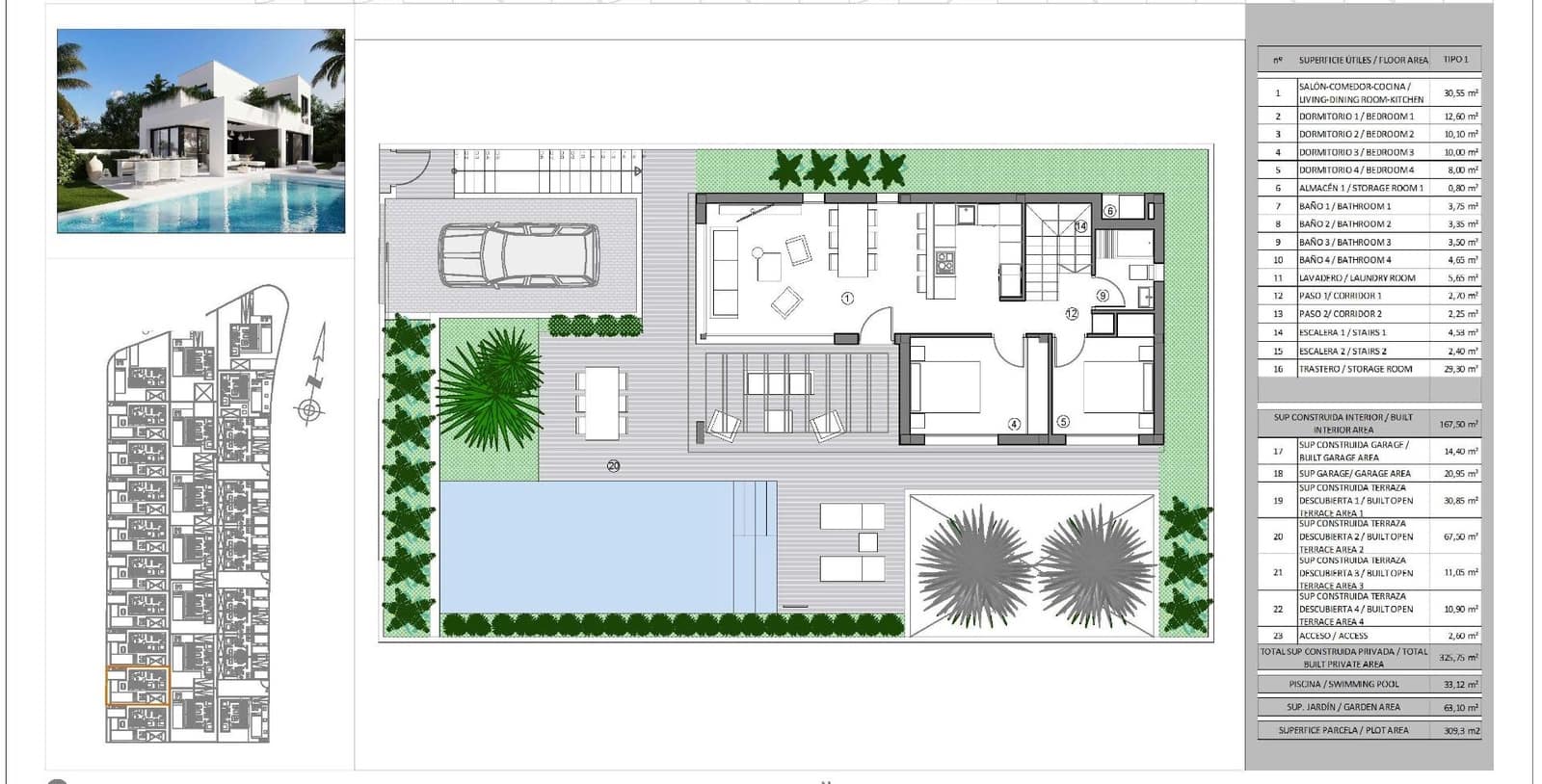 5 soveværelse Villa til salg i Finestrat med swimmingpool garage - € 765.000 (Ref: 9981904)