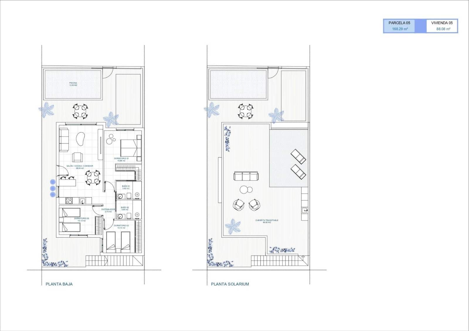 3 soveværelse Villa til salg i Torre-Pacheco med swimmingpool garage - € 259.900 (Ref: 9985389)