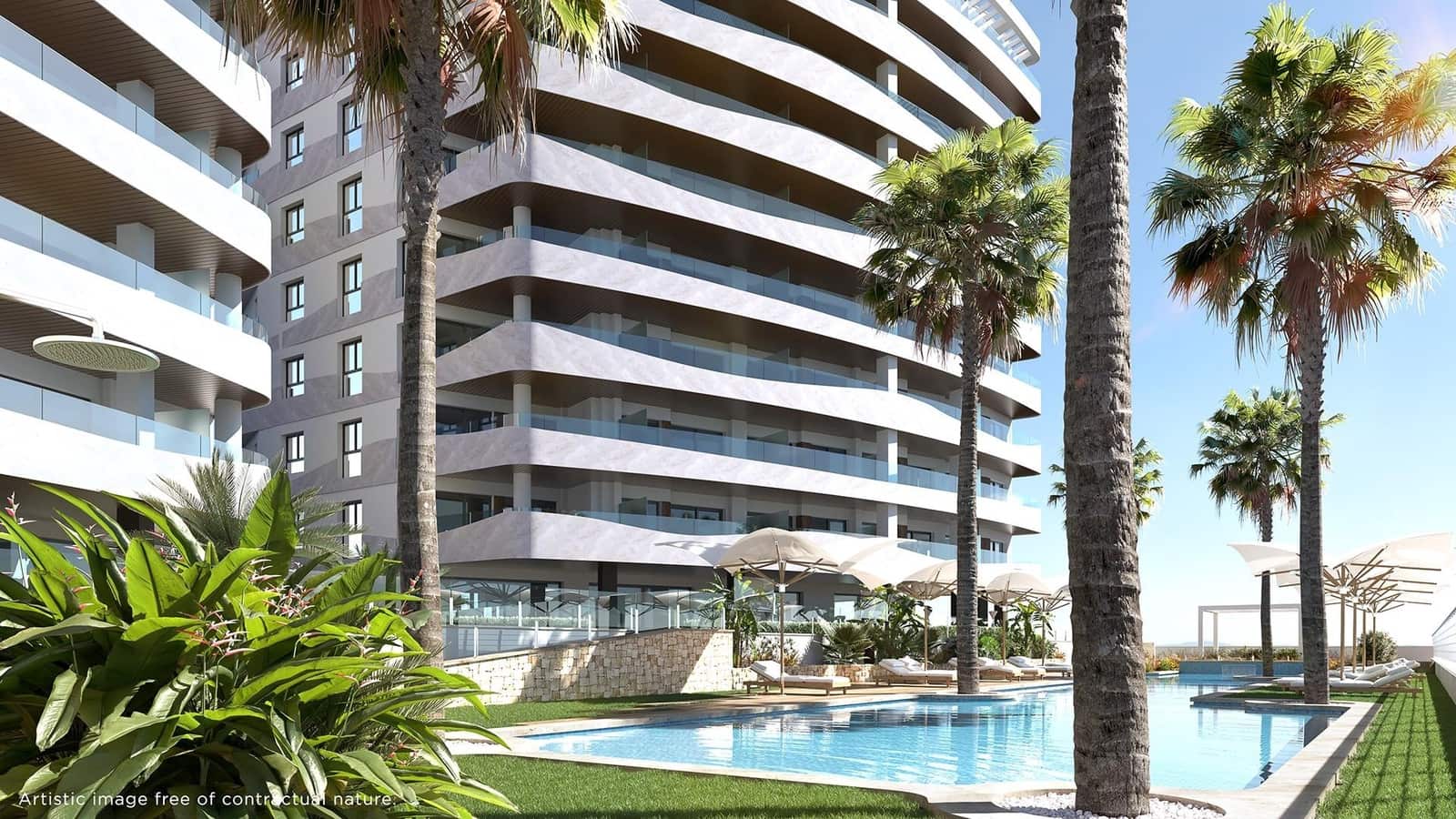 1 makuuhuone Huoneisto myytävänä paikassa La Manga del Mar Menor mukana uima-altaan 
autotalli - 288 000 € (Ref: 9985416)