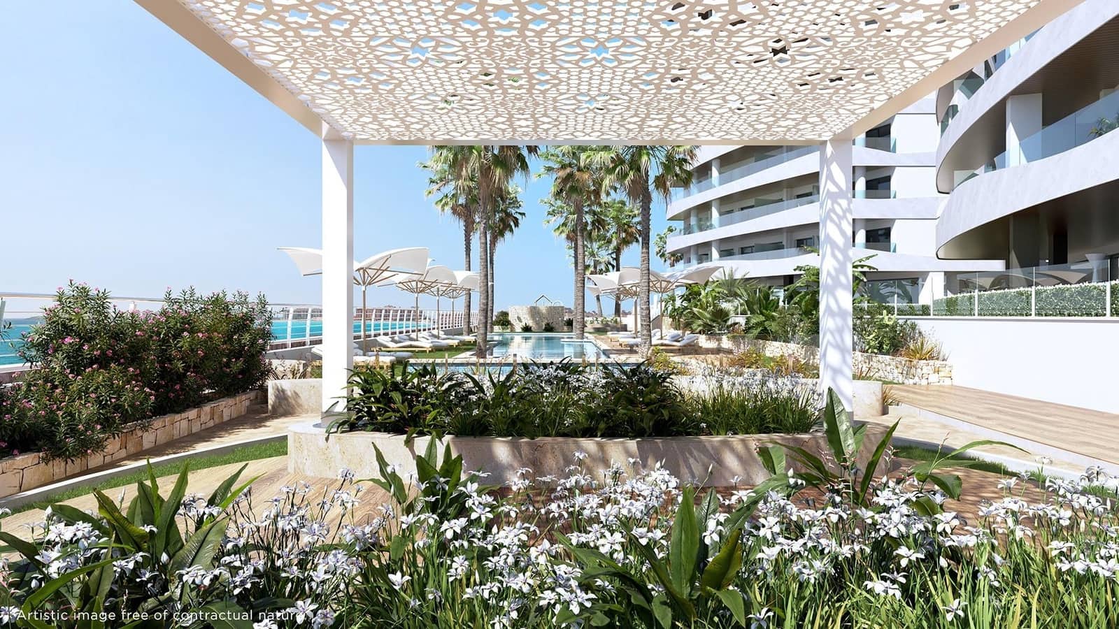 1 makuuhuone Huoneisto myytävänä paikassa La Manga del Mar Menor mukana uima-altaan 
autotalli - 288 000 € (Ref: 9985416)