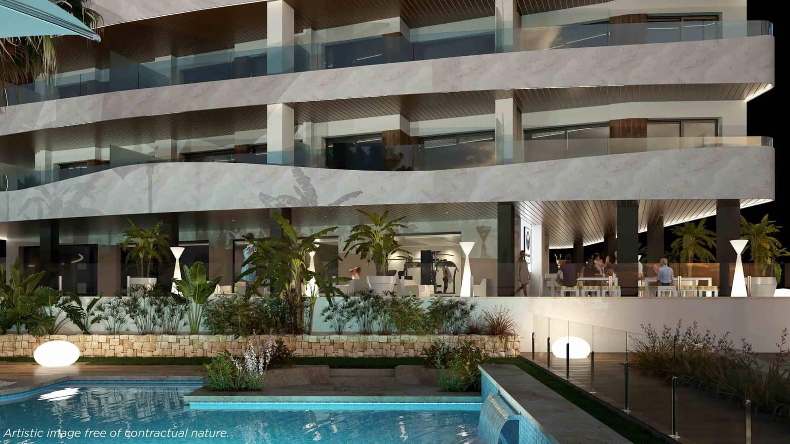 1 makuuhuone Huoneisto myytävänä paikassa La Manga del Mar Menor mukana uima-altaan 
autotalli - 288 000 € (Ref: 9985416)