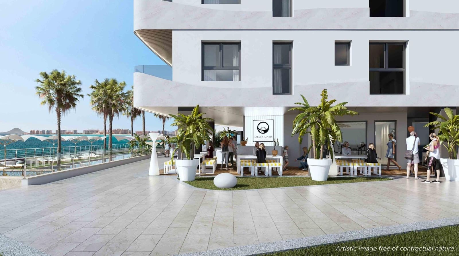 1 makuuhuone Huoneisto myytävänä paikassa La Manga del Mar Menor mukana uima-altaan 
autotalli - 288 000 € (Ref: 9985416)