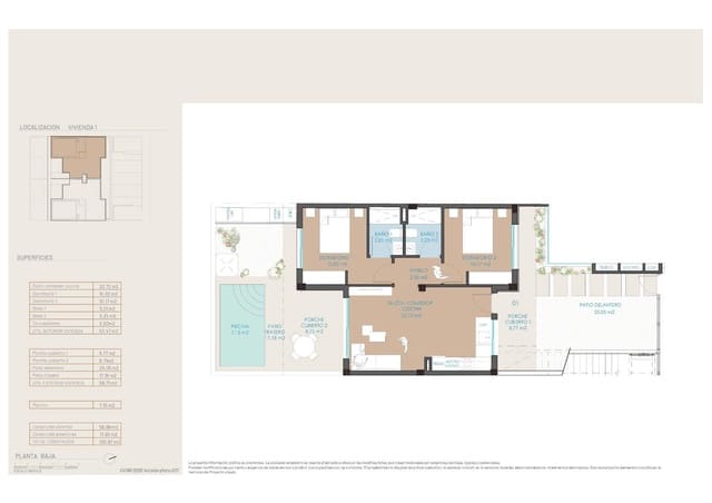 2 soverom Leilighet til salgs i San Pedro del Pinatar ciudad, San Pedro del Pinatar med svømmebasseng garasje - € 299 900 (Ref: 9985426)